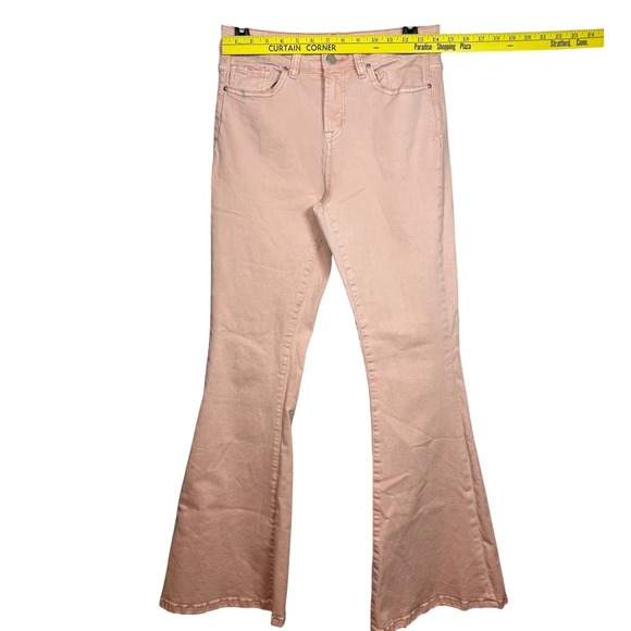 Altar'd State Mid Rise Flare Jeans, Dusty Pink, Size 28 - Picture 4 of 11